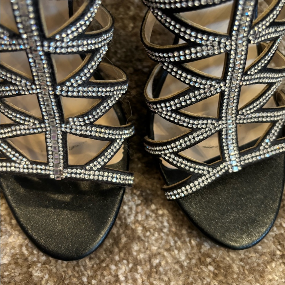 Beautiful Rhinestone High Heels Size 8 - Picture 5 of 9